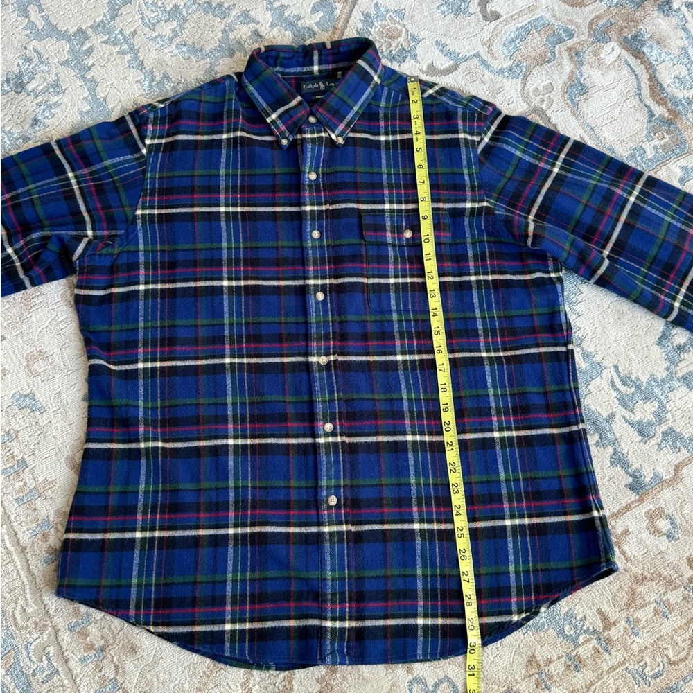Ralph Lauren Blue Multicolor with soft cotton flannel and classic plaid pattern - Picture 5 of 9
